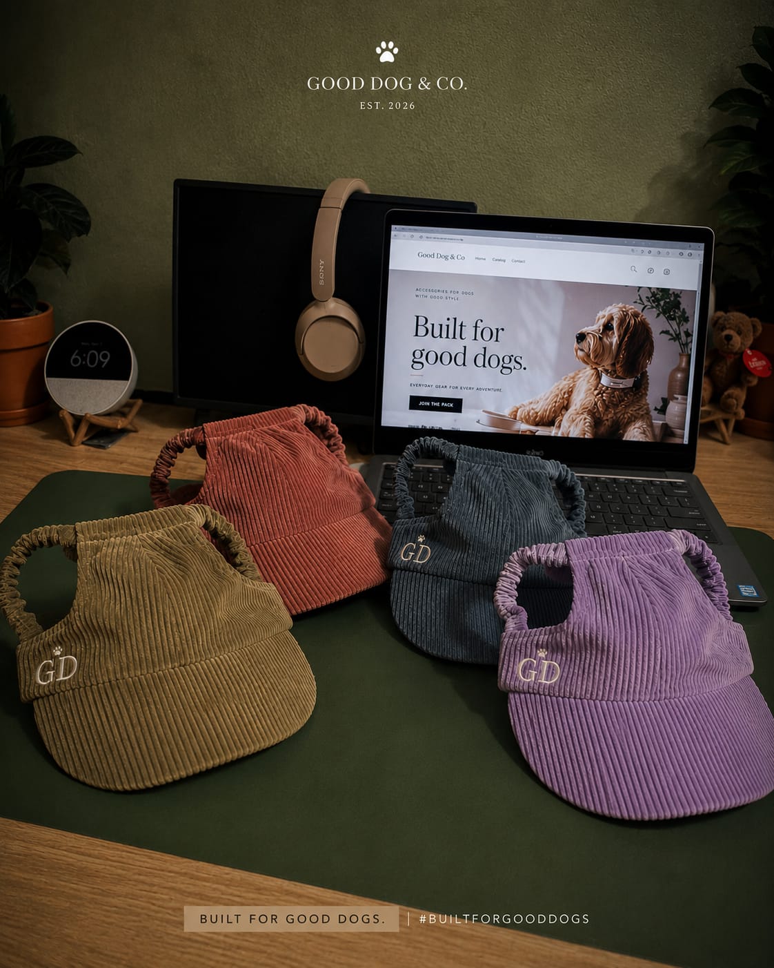 Adventure Dog Corduroy Cap